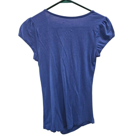 Inc International Concepts Inc Blue Ruffle Top Size M - Picture 2 of 3